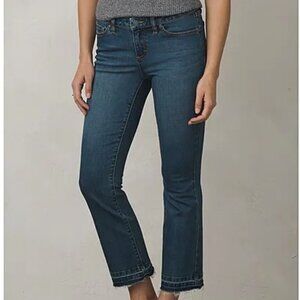 prAna Cia Cropped Flare Jeans 4/27 NWT Antique Blue W41180430